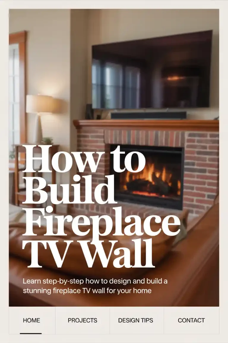 How to Build Fireplace TV Wall: Complete DIY Guide