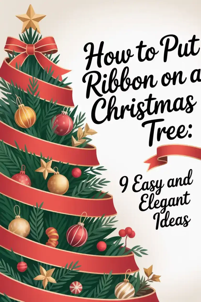 How to Put Ribbon on a Christmas Tree: 9 Easy and Elegant Ideas