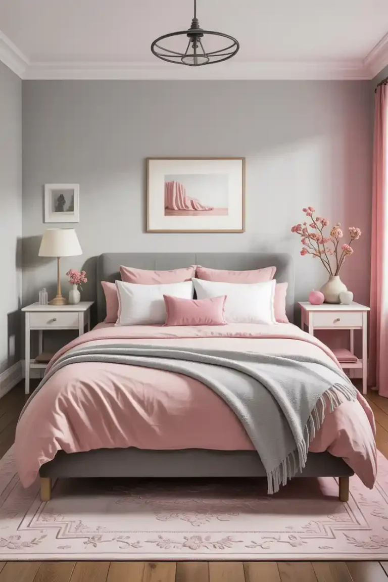 9 Pink White and Grey Bedroom Ideas for a Stylish and Cozy Retreat
