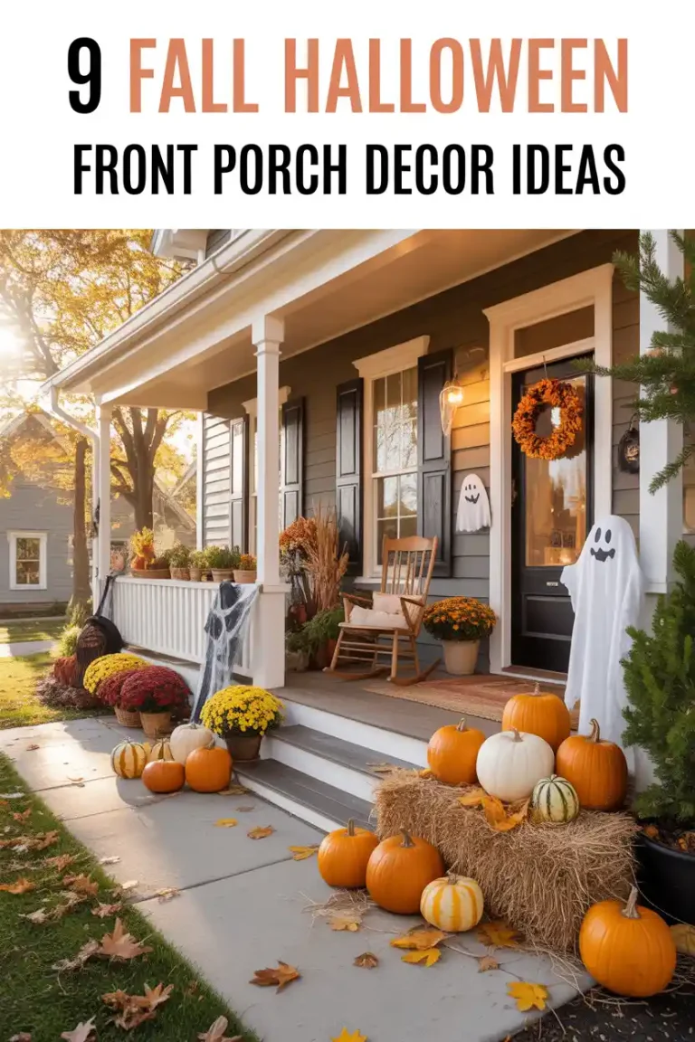 9 Fall/halloween front porch decor ideas