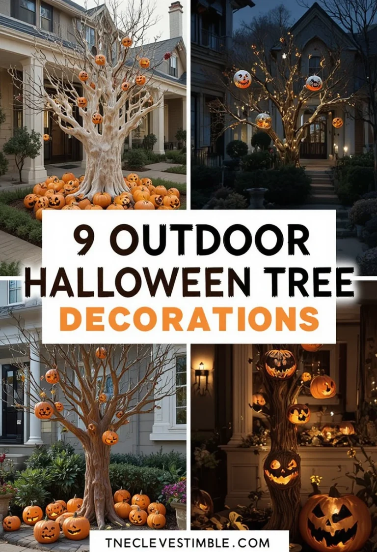 9 Outdoor Halloween Tree Decorations