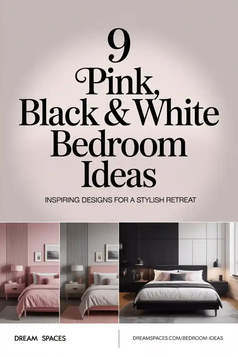 9 Pink Black and White Bedroom Ideas for a Chic, Cozy & Stylish Space