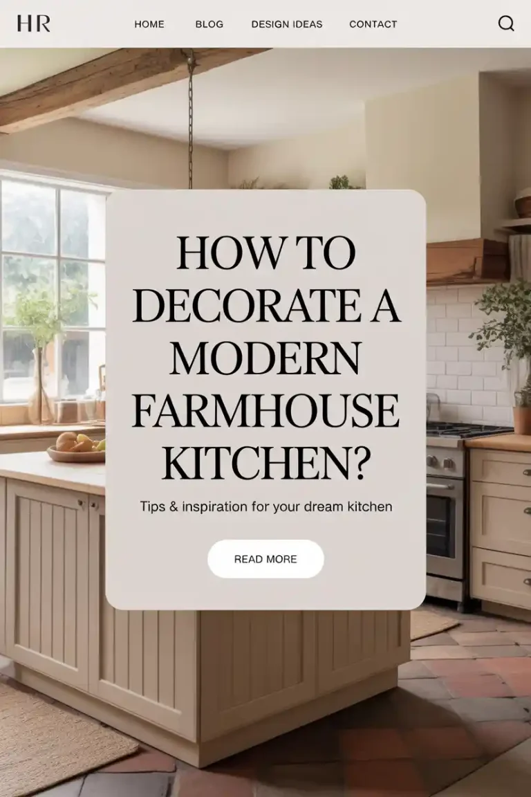 How to Decorate a Modern Farmhouse Kitchen?